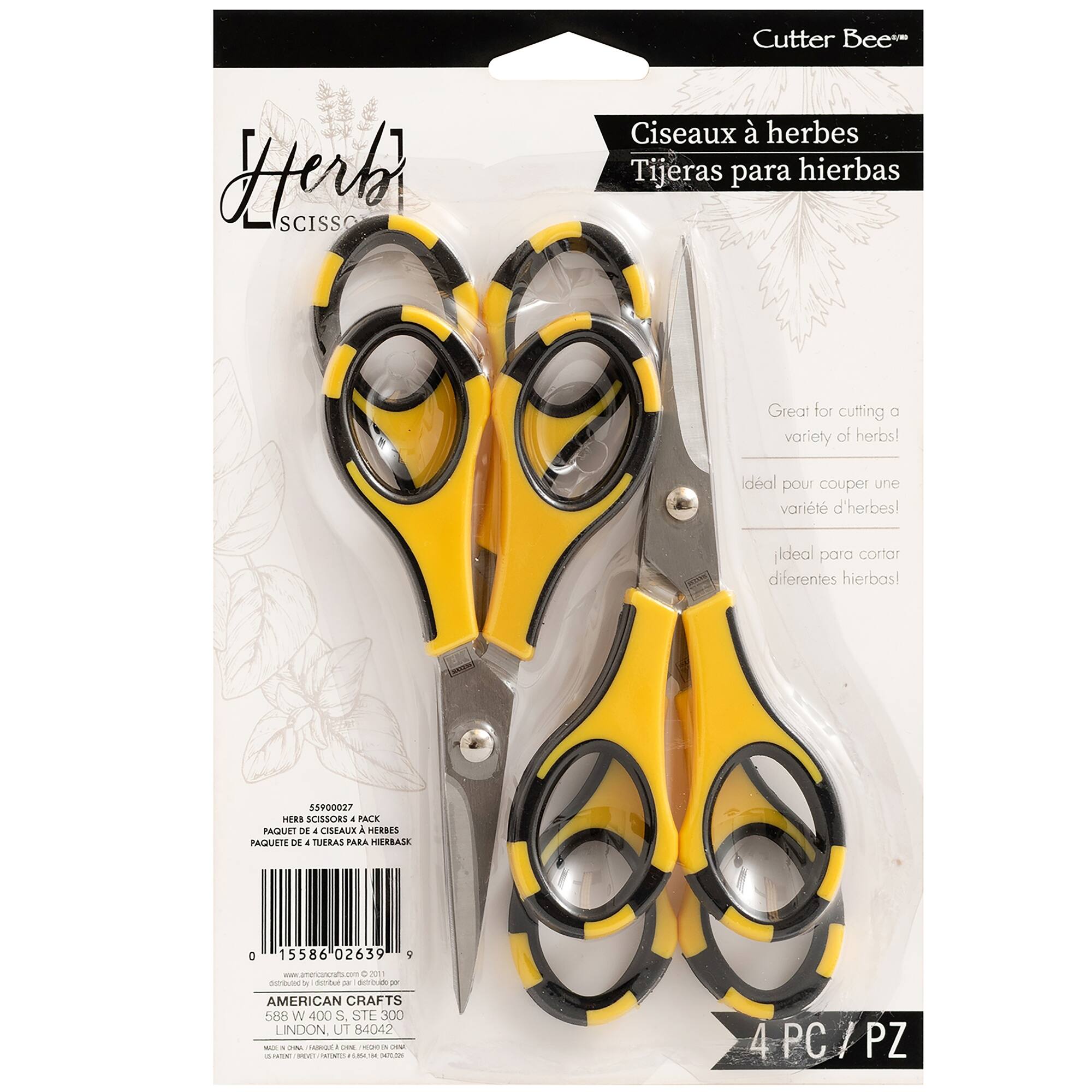 American Crafts™ Cutter Bee™ Herb Scissors Set